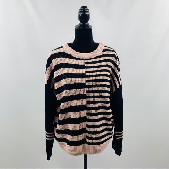 Catherine Malandrino Striped Colorblock Sweater - Picture 3 of 10